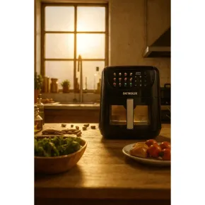 Friggitrice ad Aria 8L 1800W Digitale Nero Timer 60 min Antiaderente 2