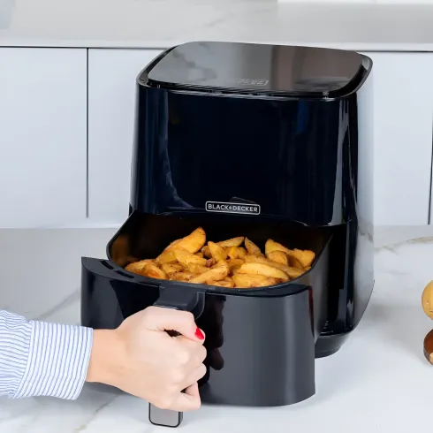 Friggitrice ad Aria Black & Decker 1450W 5L Digitale Antiaderente Nero