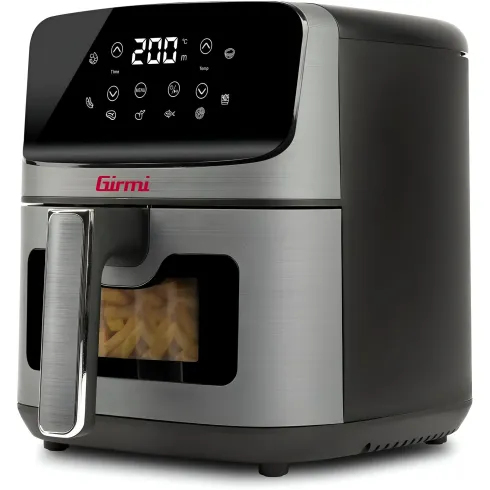 Friggitrice ad Aria Girmi 1500W 4,2L Digitale Timer 60 min Grigio