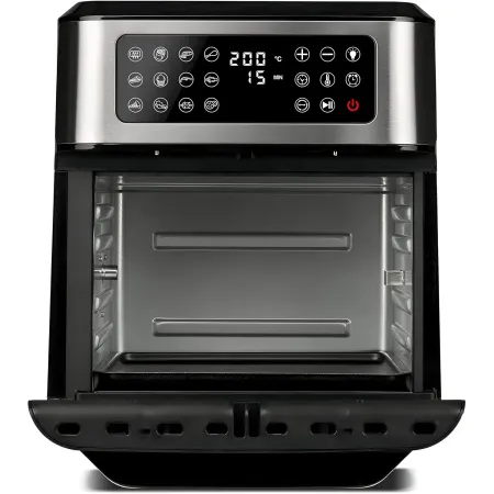 Friggitrice ad Aria Girmi 1800W 12L con Girarrosto Spiedini Grigio