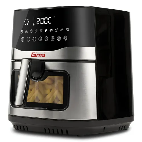 Friggitrice ad Aria Girmi 9L 2200W Digitale 10 Programmi Nero