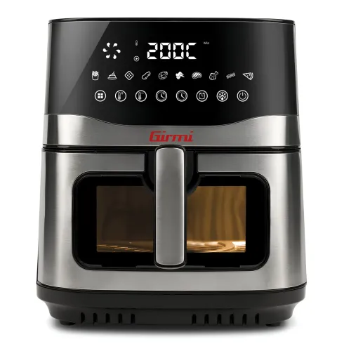 Friggitrice ad Aria Girmi 9L 2200W Digitale 10 Programmi Nero