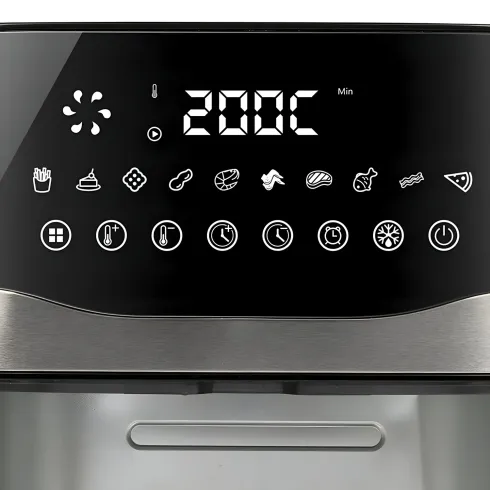 Friggitrice ad Aria Girmi 9L 2200W Digitale 10 Programmi Nero