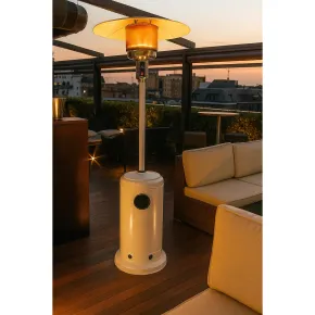 Stufa a Fungo GPL Infrarossi per Ambienti Esterni 13kW Bianco 2