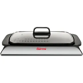 Barbecue Elettrico 2000W Piastra Antiaderente Liscia Rigata da Tavolo