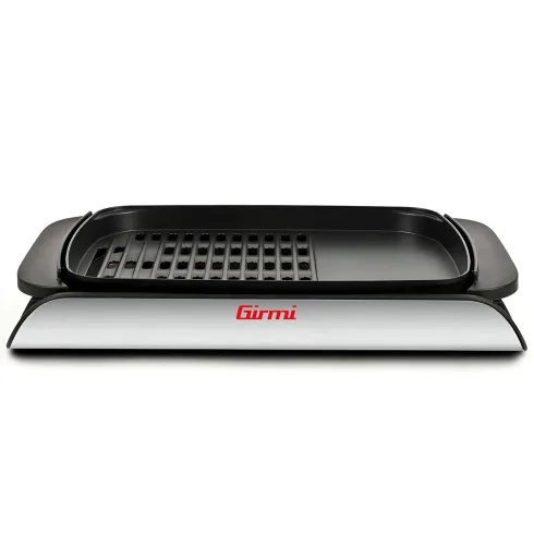 Barbecue Elettrico 2000W Piastra Antiaderente Liscia Rigata da Tavolo