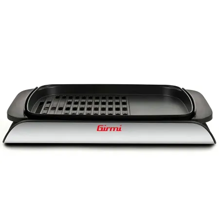 Barbecue Elettrico 2000W Piastra Antiaderente Liscia Rigata da Tavolo