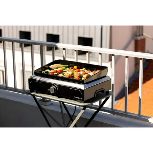 Griglia Elettrica 2500W Piastra Ghisa da Tavolo con Copertura Esterno