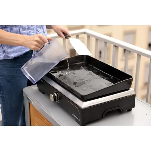 Griglia Elettrica 2500W Piastra Ghisa da Tavolo con Copertura Esterno