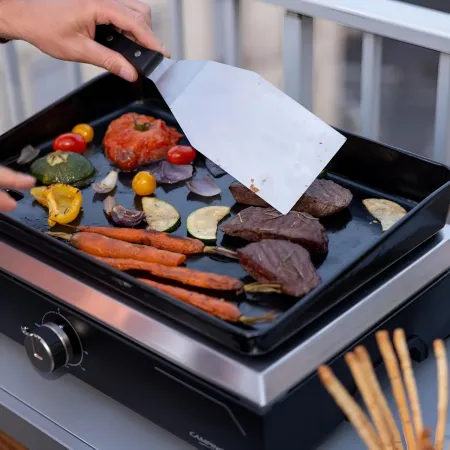 Griglia Elettrica 2500W Piastra Ghisa da Tavolo con Copertura Esterno