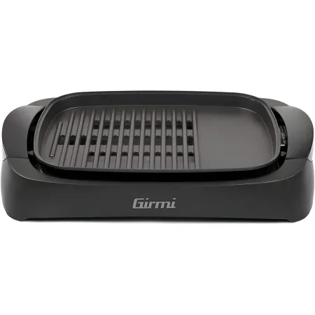 Barbecue Elettrico Girmi da Tavolo 2200W Antiaderente Coperchio Vetro