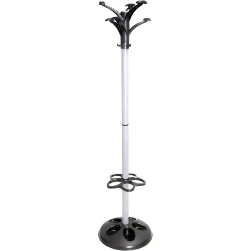 Appendiabiti da Terra con Portaombrelli Ingresso h170 cm Antracite
