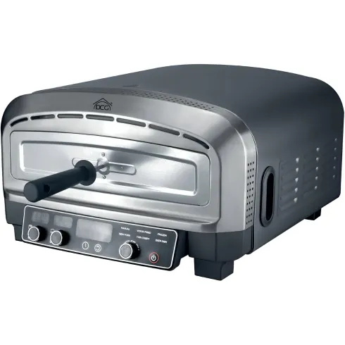Forno Pizza Elettrico 2200W DCG 20L Pietra Refrattaria Digitale Timer