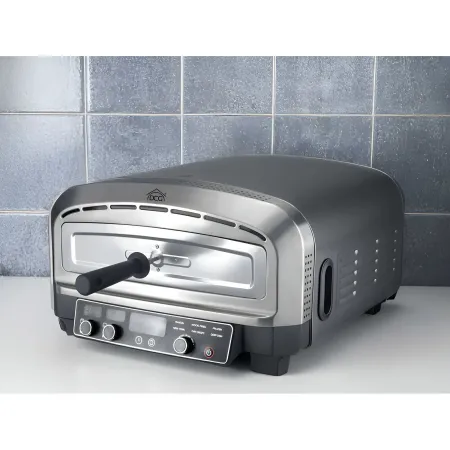 Forno Pizza Elettrico 2200W DCG 20L Pietra Refrattaria Digitale Timer