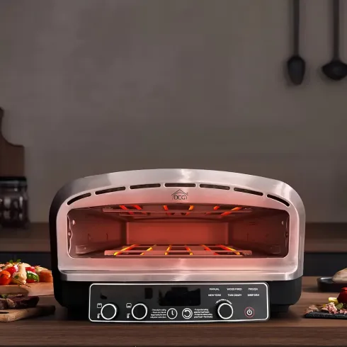 Forno Pizza Elettrico 2200W DCG 20L Pietra Refrattaria Digitale Timer