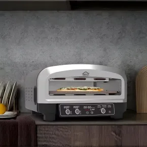 Forno Pizza Elettrico 2200W DCG 20L Pietra Refrattaria Digitale Timer 2