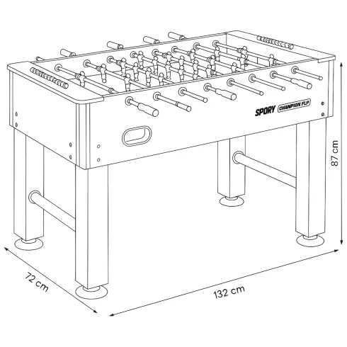 Biliardino Chempion Cup Regolamentare con Palline