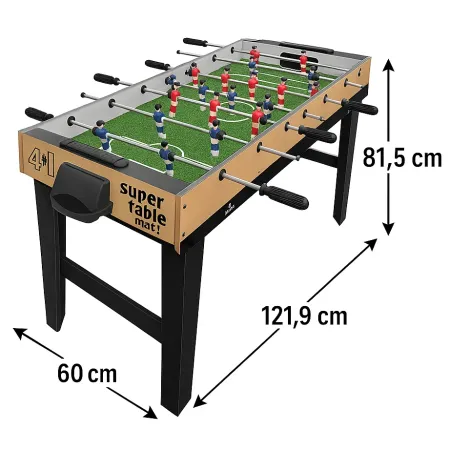 Biliardino Calcio Balilla 4 in 1 Hockey Biliardo Ping Pong | BricoShop24