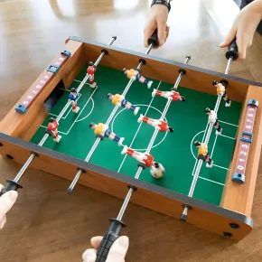 Mini Calcetto Biliardino da Tavolo Segnapunti Palline Aste Calciobalilla Soccer 2