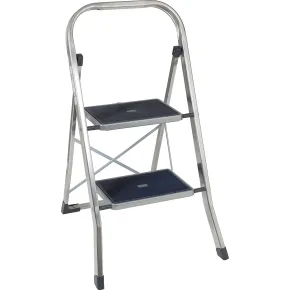 Scaletta Pieghevole 2 Gradini Antiscivolo Facal in Alluminio da Casa