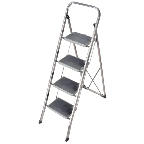 Scaletta Pieghevole 4 Gradini Antiscivolo Facal in Alluminio da Casa