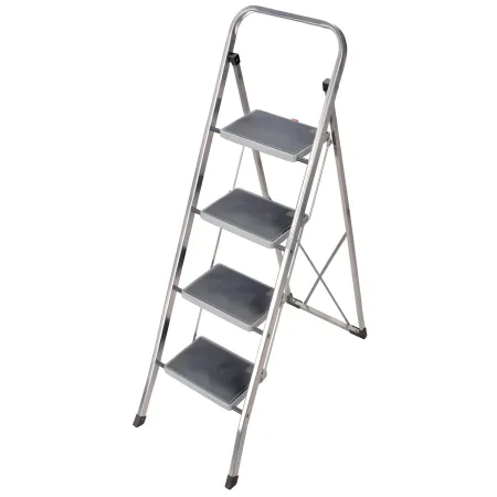 Scaletta Pieghevole 4 Gradini Antiscivolo Facal in Alluminio da Casa