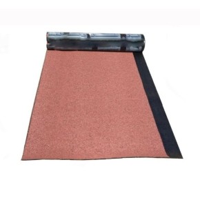 Rotolo Guaina Ardesiata Rossa 10 m2 4.5kg m2 Bituminosa Impermeabile Tetto Legno