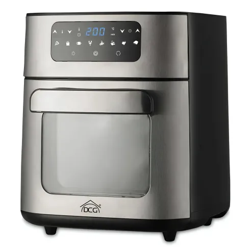 Friggitrice ad Aria DCG 10L 1700W Nero Display Touch con Accessori