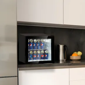 Cantinetta Frigo Defrost 46L Nero Porta Reversibile Libera Installazione 2