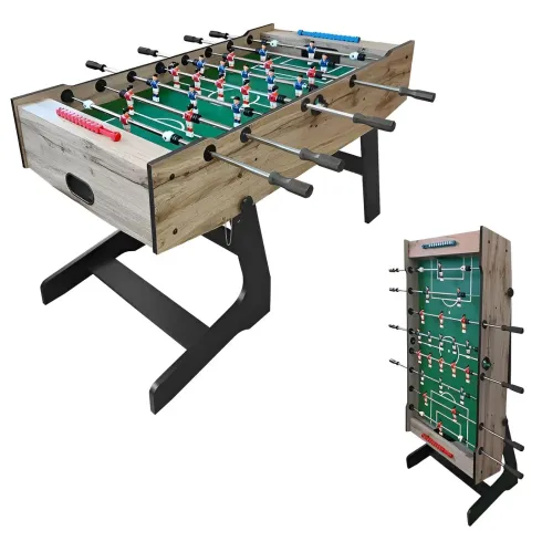 Tavolo Biliardino Calcetto Deluxe da Gioco Richiudibile Regolamentare