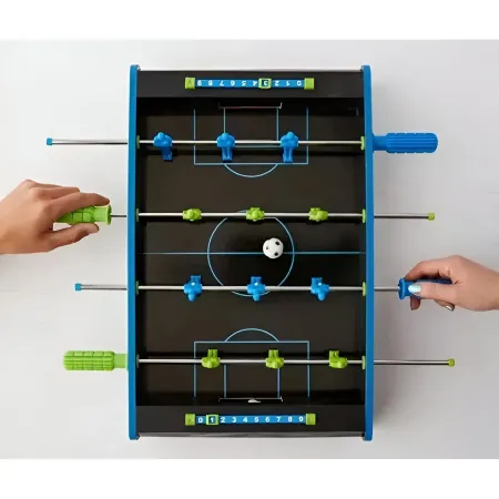 Biliardino da Tavolo con Palline Fluo Mini Calcetto Calciobalilla