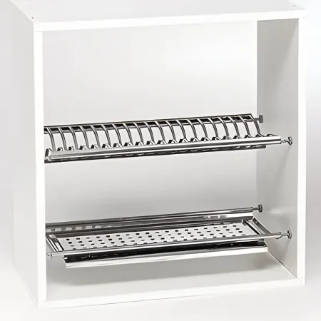 Scolapiatti per Cucina a Incasso con Vassoio Salvagocce per Piatti 86 cm