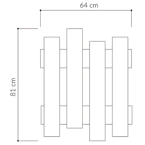 Appendiabiti a Muro per Ingresso in Legno Cashmere 8 Ganci Moderno