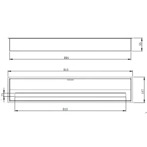 Bruciatore Bioetanolo 7L in Acciaio Inox per Biocamino da Incasso