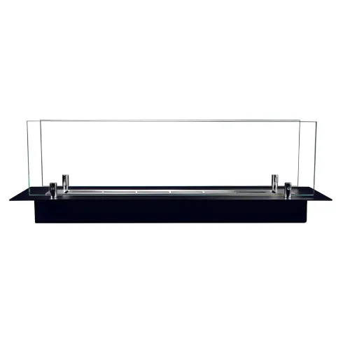 Bruciatore a Bioetanolo con Vetri da Incasso 65 cm 0,7L Acciaio Inox