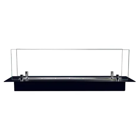 Bruciatore a Bioetanolo con Vetri da Incasso 65 cm 0,7L Acciaio Inox