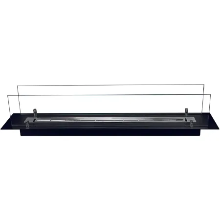 Bruciatore a Bioetanolo con Vetri da Incasso 100 cm 1L in Acciaio Inox