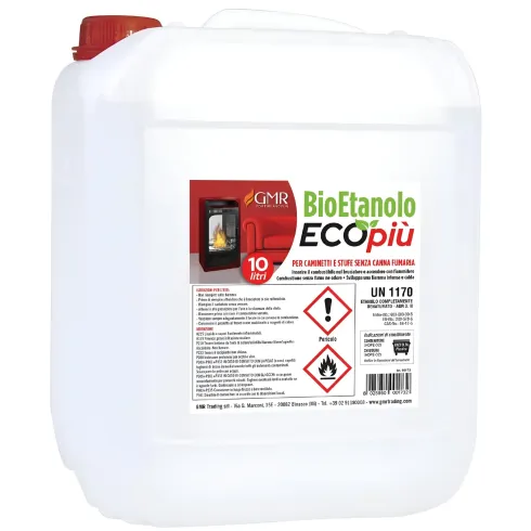 Bioetanolo Liquido per Camini e Stufe 10 Taniche 10L Ecologico Inodore
