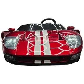 Auto Elettrica per Bambini 24V Ford GT 2 Posti Rosso Metallizzato 2