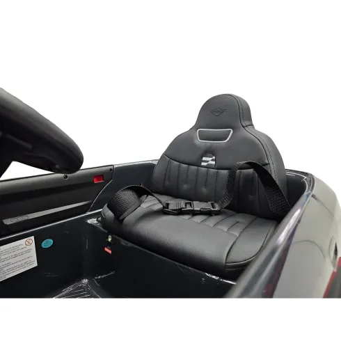 Macchina per Bambini Elettrica Mini Cooper S 12V Nero Metallizzato