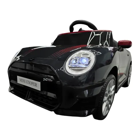 Macchina per Bambini Elettrica Mini Cooper S 12V Nero Metallizzato