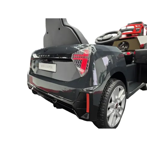 Macchina per Bambini Elettrica Mini Cooper S 12V Nero Metallizzato