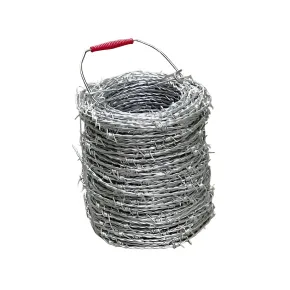 Filo Spinato Acciaio Zincato 100 Metri 1,7 mm per Recinzione Rete