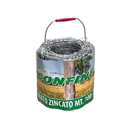 Filo Spinato Acciaio Zincato 200 Metri 1,7 mm per Recinzione Rete