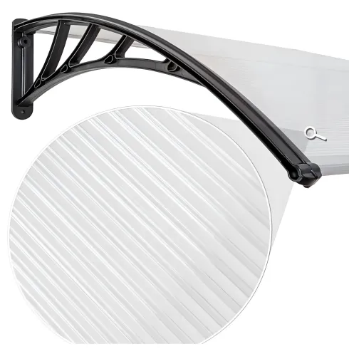 Pensilina in Policarbonato Alveolare 125x100 cm Modulare