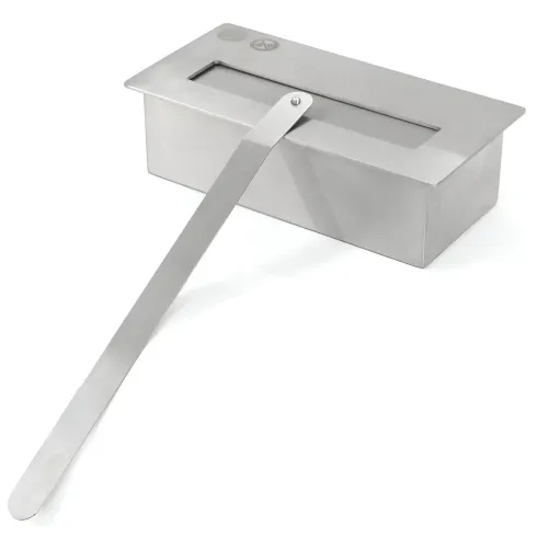 Stufa a Bioetanolo 1,2L da Pavimento 3,4 kW in Acciaio Inox Bianco