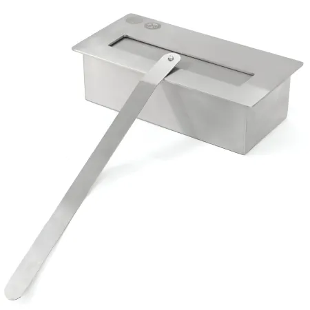 Stufa a Bioetanolo 1,2L da Pavimento 3,4 kW in Acciaio Inox Bianco