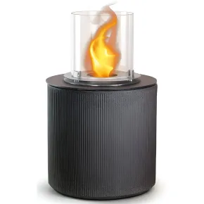 Camino Bioetanolo 1,5L Ghisa Grigio Cilindro Ø35 da Pavimento Moderno