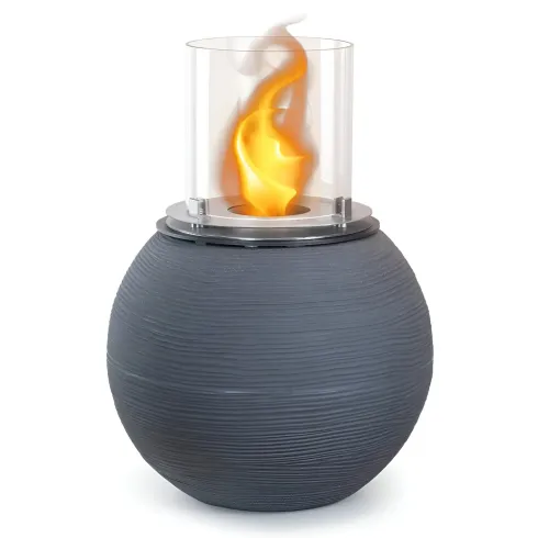 Camino Bioetanolo 1,5L Ghisa Grigio Ø40 da Terra Fiamma Reale Portatile
