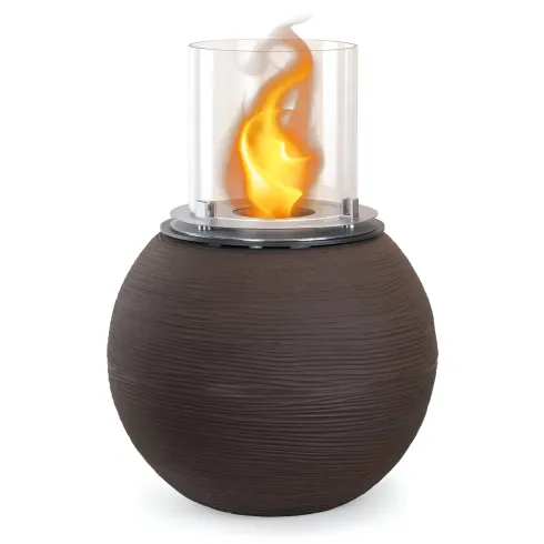 Camino Bioetanolo 1,5L Marrone Ø40 da Terra Fiamma Reale Portatile